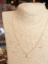 Load image into Gallery viewer, Gold Dainty Crystal Pendant Necklace
