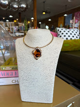 Load image into Gallery viewer, Gold Tortoise Geometric Pendant Choker
