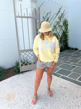 Load image into Gallery viewer, Lilly Jane Embroidered Mockneck Sweatshirt- Butter Yellow
