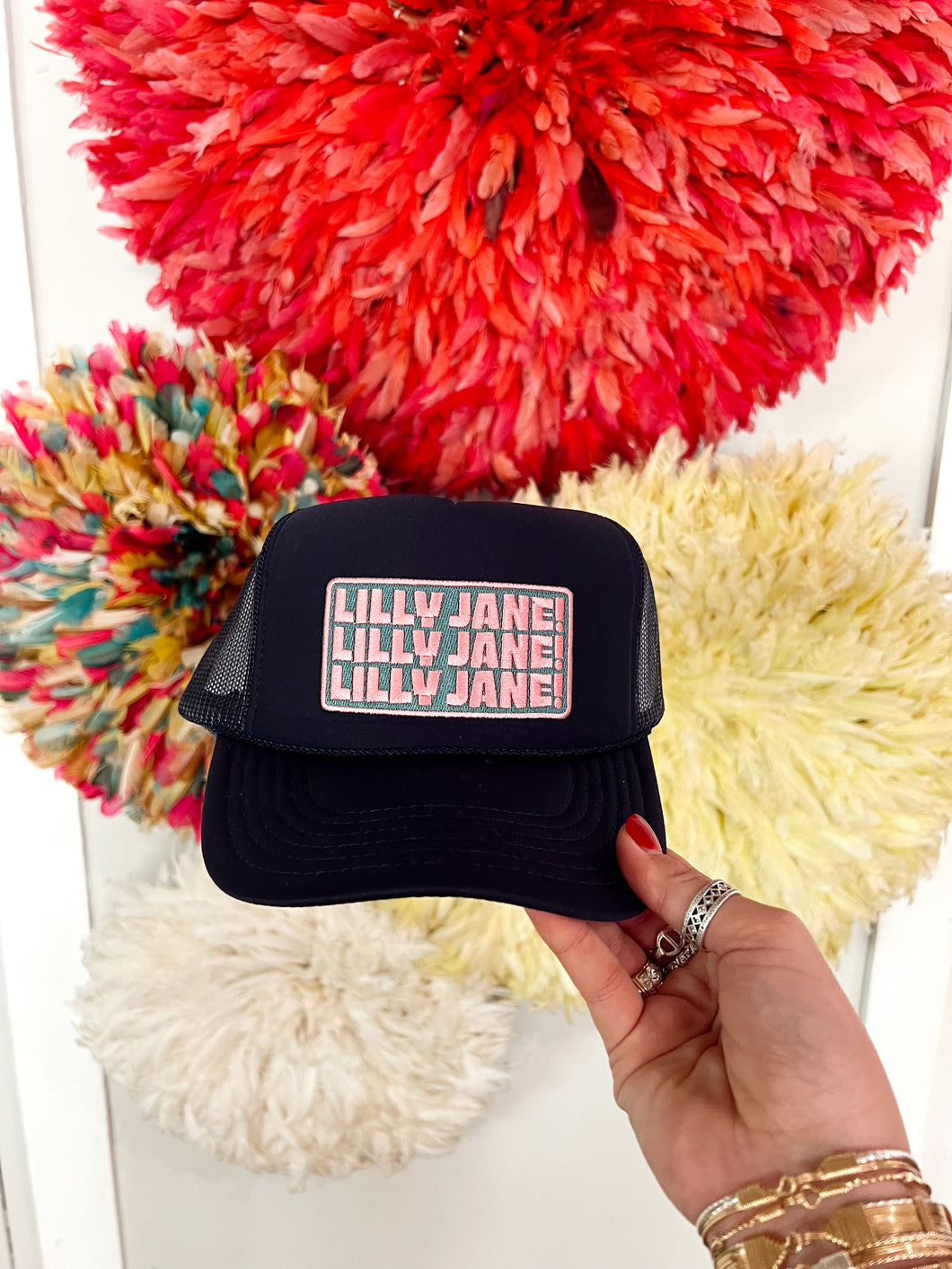 Lilly Jane! Trucker Hat- Navy