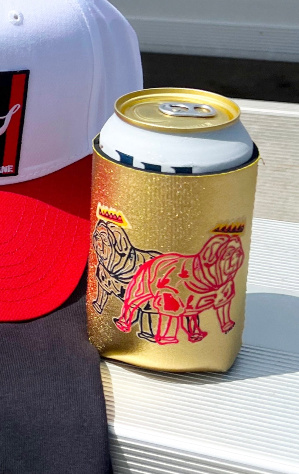 Dawgs Gold Trophy Can Koozie