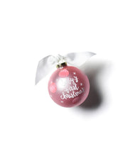 Load image into Gallery viewer, Baby First Christmas Glass Ornament -Pink
