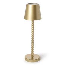 Load image into Gallery viewer, LED Portable Gold Beaded Table Lamp
