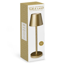 Load image into Gallery viewer, LED Portable Gold Beaded Table Lamp
