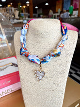 Load image into Gallery viewer, Various Scarf Charm Necklace - Pearl Heart
