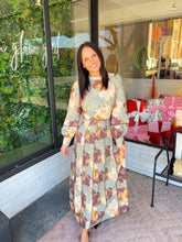 Load image into Gallery viewer, McKay Watercolor Floral Maxi Skirt Set- Sage
