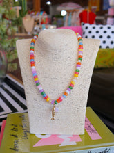 Load image into Gallery viewer, Rondelle Beaded Fish Charm Pearl Necklace - Multi Color
