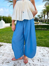 Load image into Gallery viewer, Brielle Elastic Waist Balloon Pants - Blue
