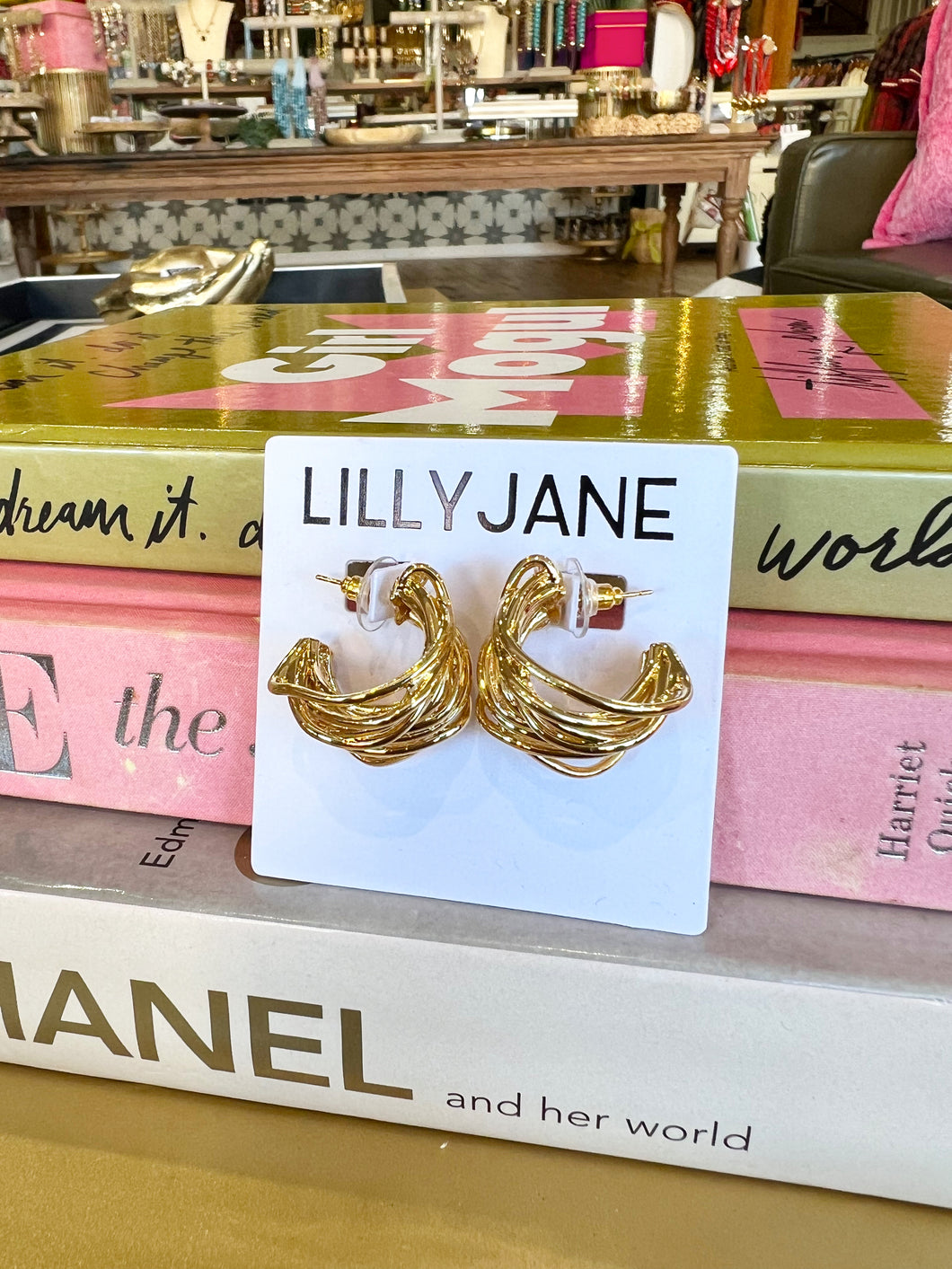 Gold Multi Layered Hoop Earrings