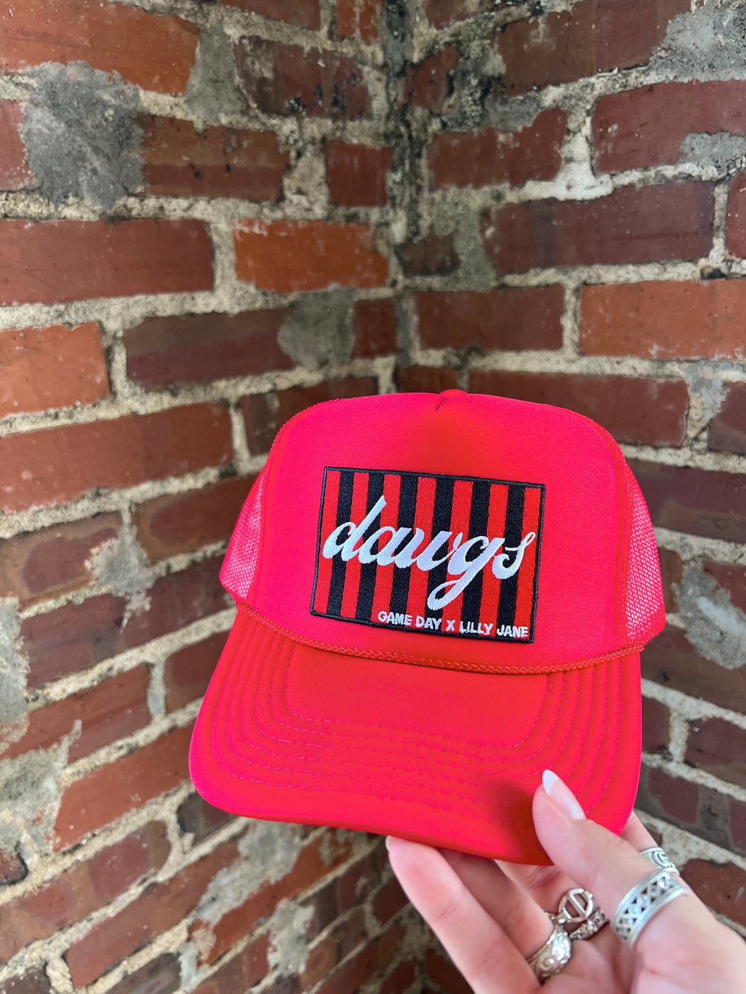 Dawgs Game Day x Lilly Jane Trucker Hat - Red