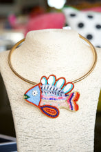 Load image into Gallery viewer, Rainbow Fish Beaded Pendant Necklace

