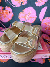 Load image into Gallery viewer, Lucinda Chunky Slide Sandals-Gold
