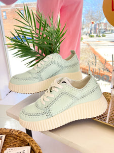 Nelson Platform Sneaker - Light Blue