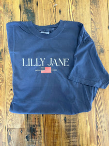 Lilly Jane Flag T-Shirt - Navy