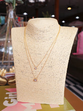Load image into Gallery viewer, Gold Dainty Layered CZ Pendant Necklace
