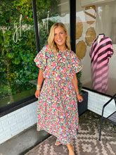 Load image into Gallery viewer, Bryson Botanical Printed Midi Skirt Set- Ivory Multi
