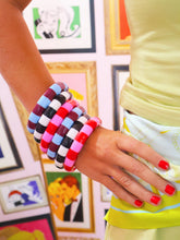 Load image into Gallery viewer, Stripe Acrylic Bangle Bracelet
