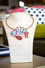 Load image into Gallery viewer, Rainbow Fish Beaded Pendant Necklace
