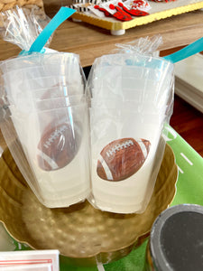 Football Frosted Cups