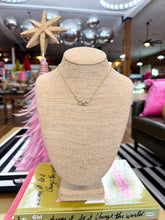 Load image into Gallery viewer, Dainty Horsebit CZ Necklace
