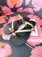 Load image into Gallery viewer, Brenda Flat Sandals - Nude/Gold
