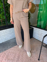 Load image into Gallery viewer, Sailor Lounge Stripe Pants - Brown
