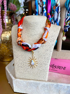 Various Scarf Charm Necklace