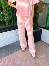 Load image into Gallery viewer, Sailor Lounge Stripe Pants - Light Pink
