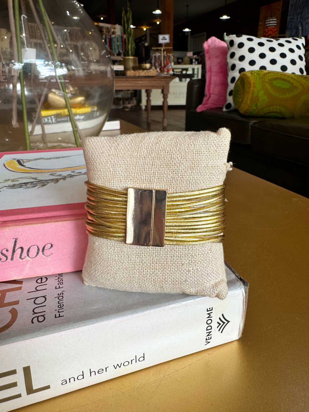Gold Layered Corded Bracelet