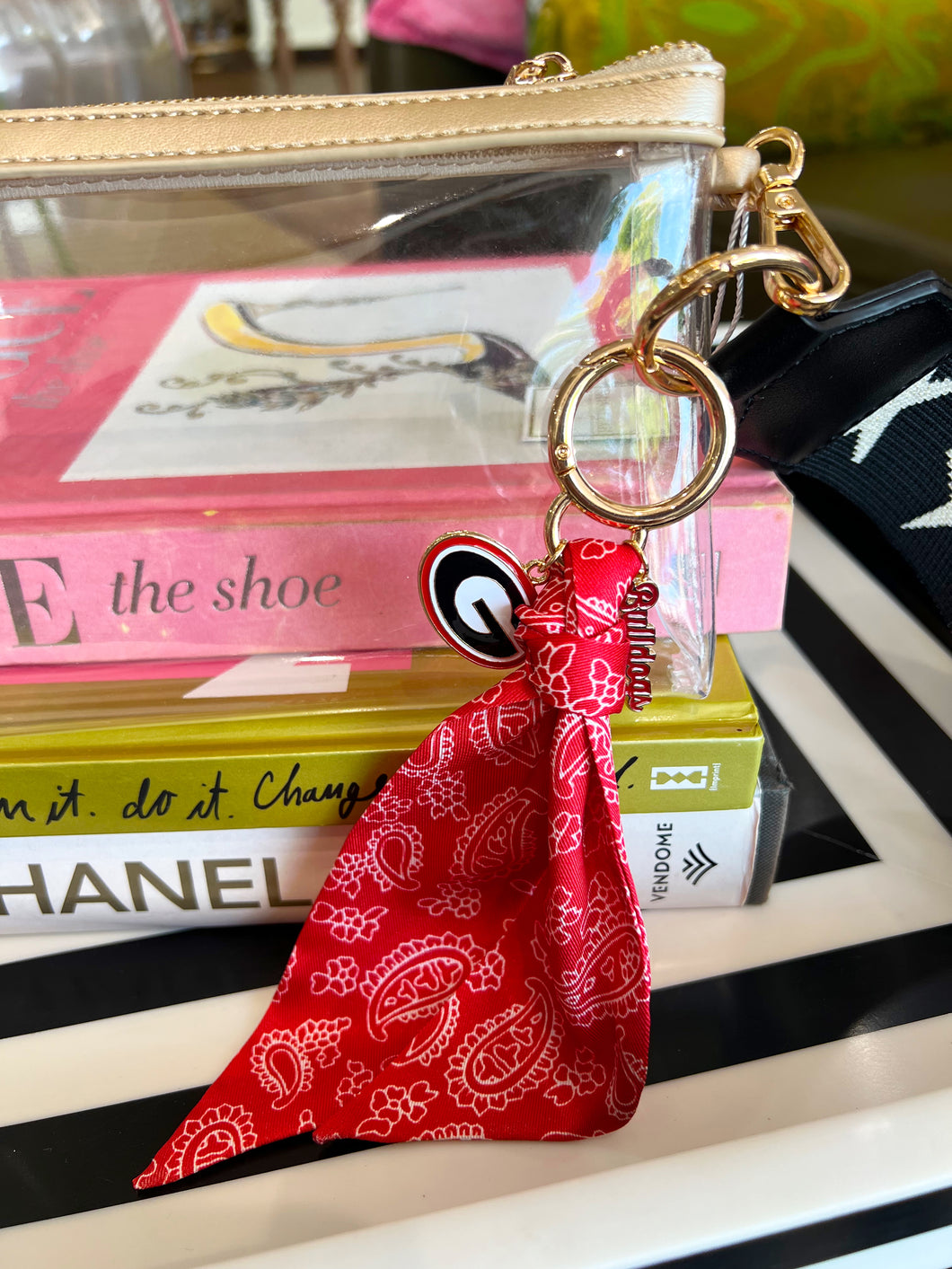 Georgia Bulldogs Bandana Bag Charm