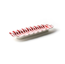 Load image into Gallery viewer, Red Stripe Ruffle Edge Skinny Tray
