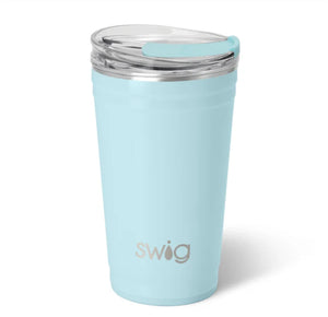 Shimmer Aquamarine Party Cup 24oz- SWIG