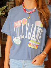 Load image into Gallery viewer, Lilly Jane Patchwork Short Sleeve Graphic - Denim
