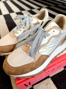 Phoebe Gold Chunky Sneakers- Camel