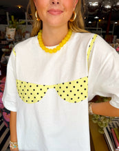 Load image into Gallery viewer, Polka Dot Bikini Graphic Tee -Yellow

