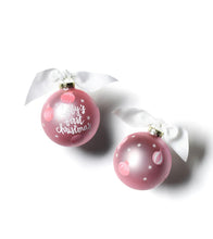 Load image into Gallery viewer, Baby First Christmas Glass Ornament -Pink
