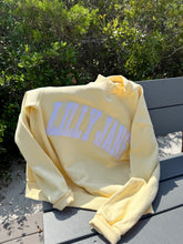 Load image into Gallery viewer, Lilly Jane Embroidered Mockneck Sweatshirt- Butter Yellow
