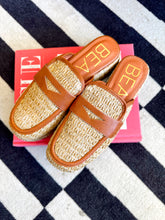 Load image into Gallery viewer, Wren Platform Raffia Mule - Camel
