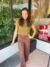 Load image into Gallery viewer, Hunter Mock Neck Ribbed Hem Knit Sweater - Olive Green
