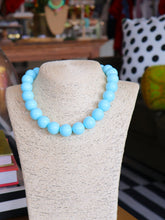 Load image into Gallery viewer, Chunky Beaded Ball Necklace-Sky Blue
