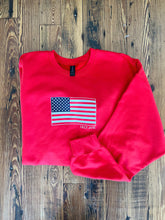 Load image into Gallery viewer, Lilly Jane Flag Sweatshirt - Red
