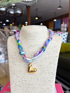 Various Scarf Charm Necklace