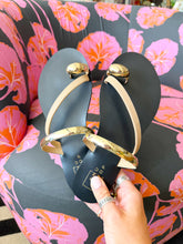 Load image into Gallery viewer, Brenda Flat Sandals - Nude/Gold
