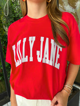 Load image into Gallery viewer, Lilly Jane Stripe Graphic - Red/Light Blue
