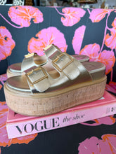 Load image into Gallery viewer, Lucinda Chunky Slide Sandals-Gold
