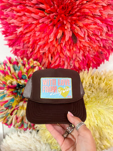 With Love From Lilly Jane Trucker Hat - Brown
