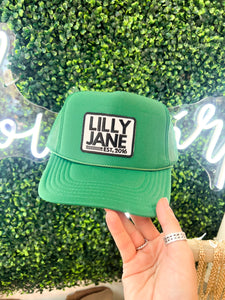 Lilly Jane Vintage Logo Trucker Hat- Kelly Green