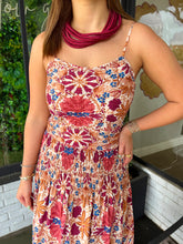 Load image into Gallery viewer, Larkin Smocked Floral Maxi Dress
