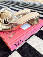 Load image into Gallery viewer, Frances Ruffle Heels-Gold
