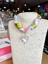 Load image into Gallery viewer, Various Scarf Charm Necklace - Pearl Heart
